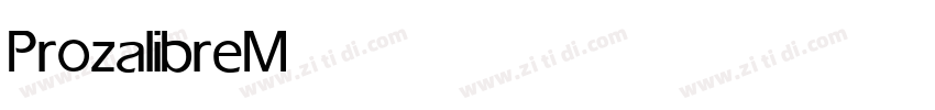 Prozalibre Medium字体转换